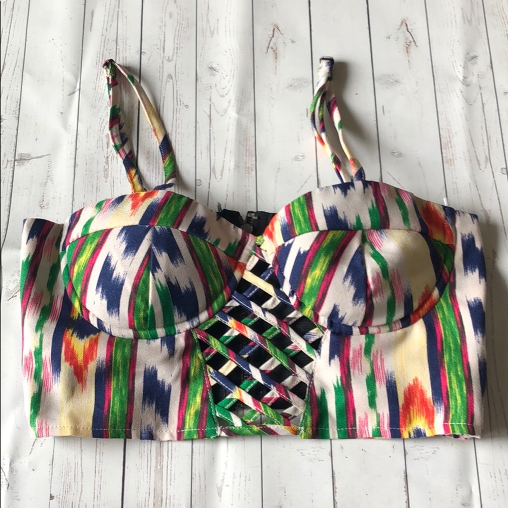 Colorful crop top